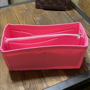 Pink Felt Handbag Organizer Insert Brand New Never Used